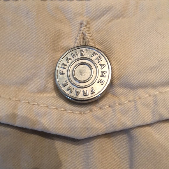 🆕 Frame twill pleated cargo lightweight belt loops cotton trousers - Picture 8 of 15